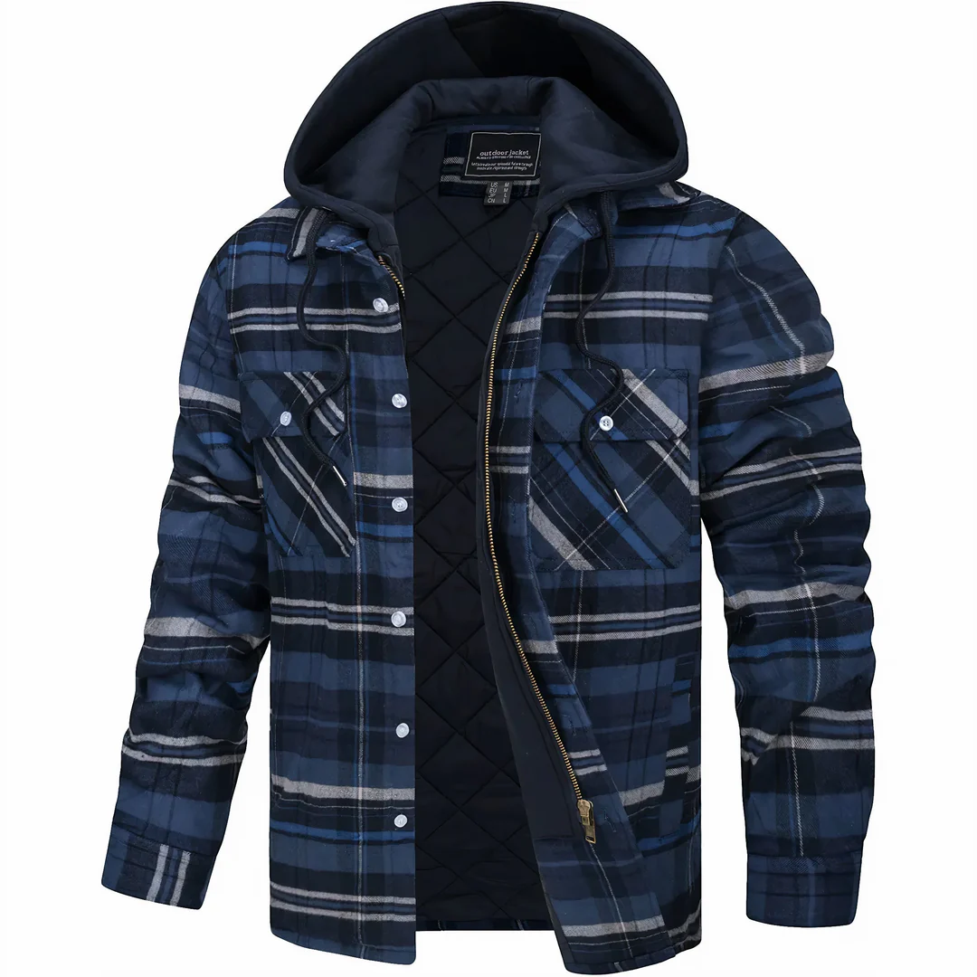 Leandro | Checked Zip-Up Jacket