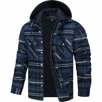 Leandro | Checked Zip-Up Jacket