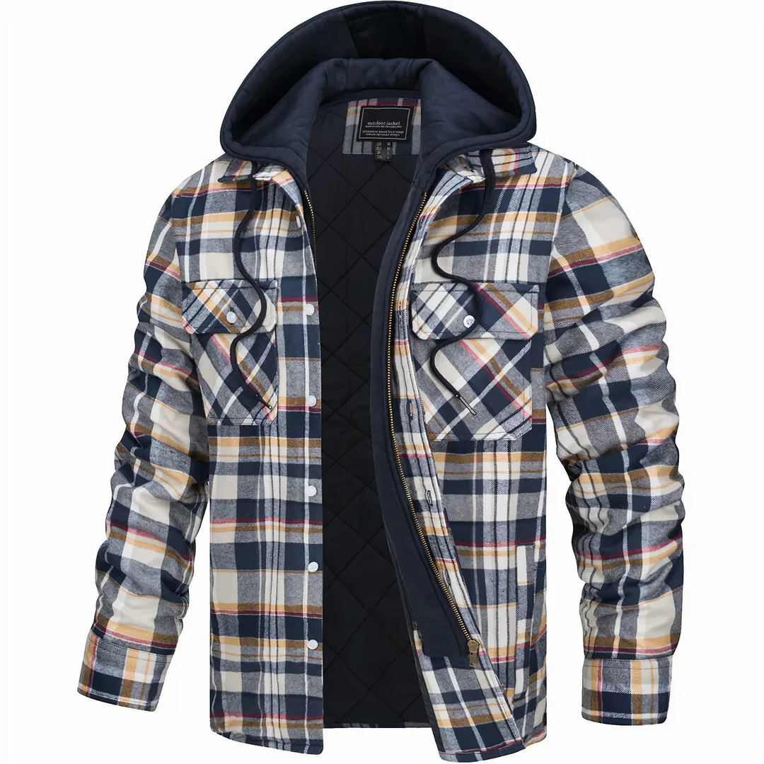 Leandro | Checked Zip-Up Jacket